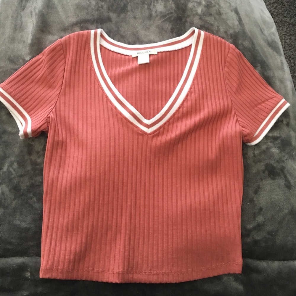 Peach Crop Top